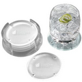 Atrium Glass Guggenheim Round Coaster Set